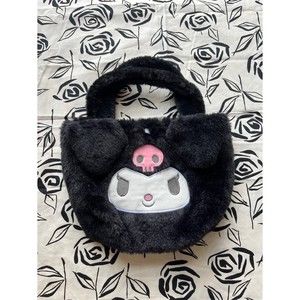 Black Kuromi Plush Bag